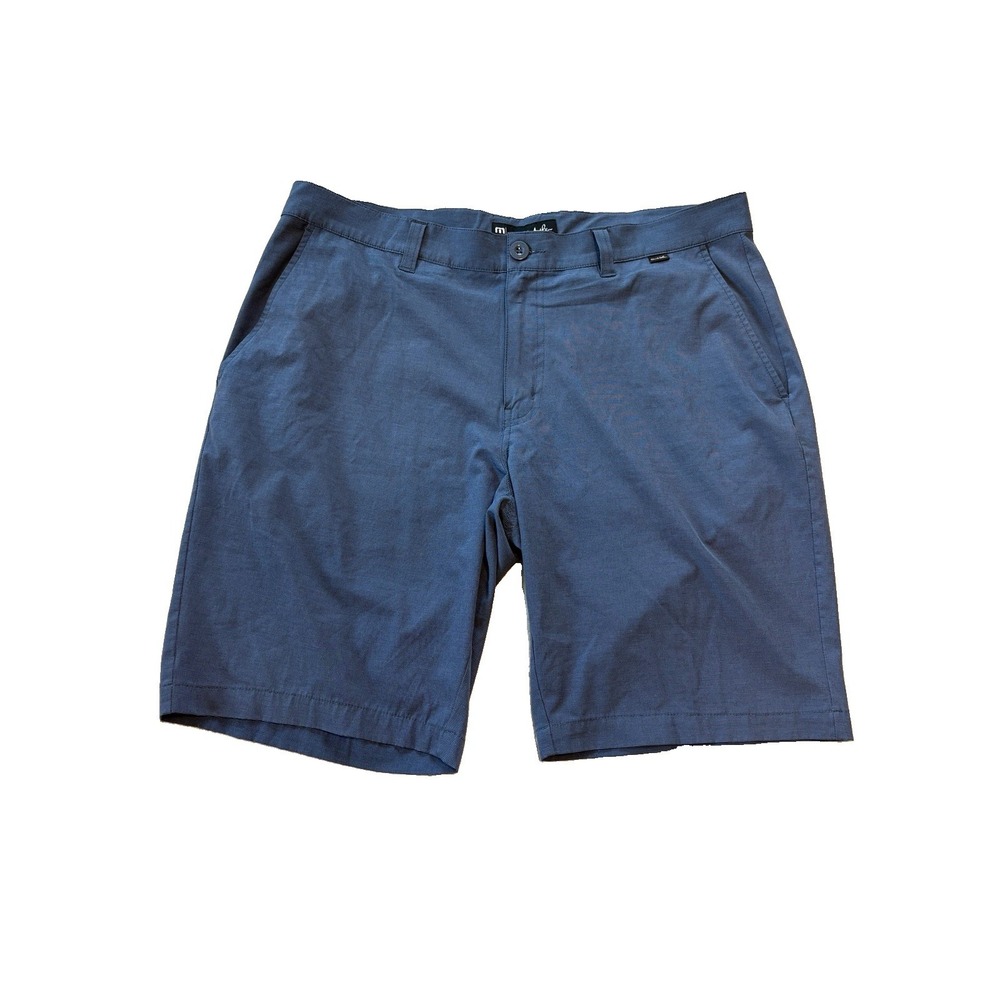 Travis Mathew Performance Golf Shorts Mens Size 36 W Blue Shorts Preppy